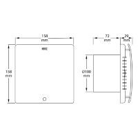 Вентилятор FELIX 12W чорний