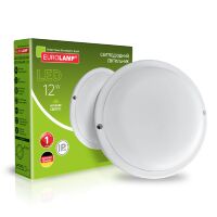 Світлодіодний світильник круглий ЖКГ EUROLAMP LED 12W 5000K
