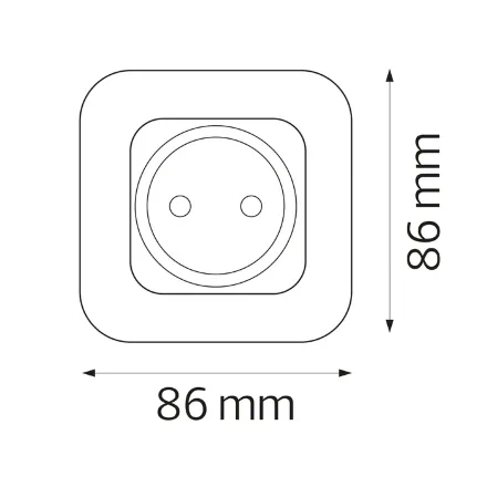 Розетка одинарна з заземленням чорний-золото ELA