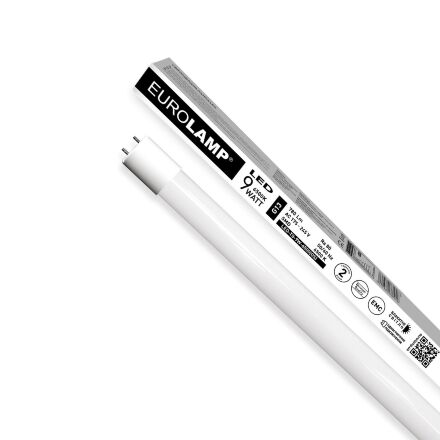 EUROLAMP LED Лампа T8 скло 9W 6500K з одностороннім підключенням