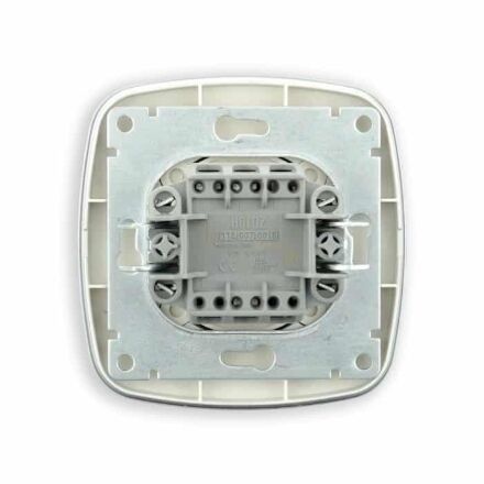 Вимикач прохідний 1-клавішний срібло ELA