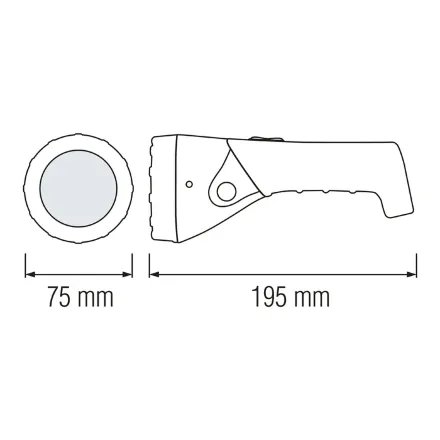Ліхтарик ручний PUSKAS-2 0.5W жовтий