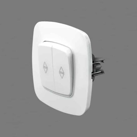 Вимикач прохідний 2-клавішний білий ELA