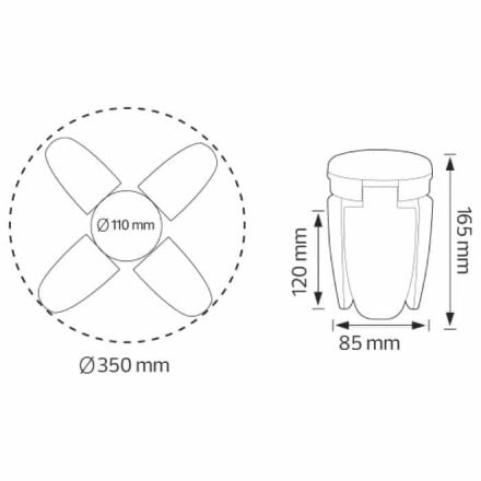 Cвітлодіодна лампа DAISY 40W E27