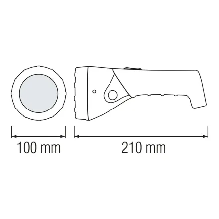 Ліхтарик PUSKAS-3 0.9W жовтий