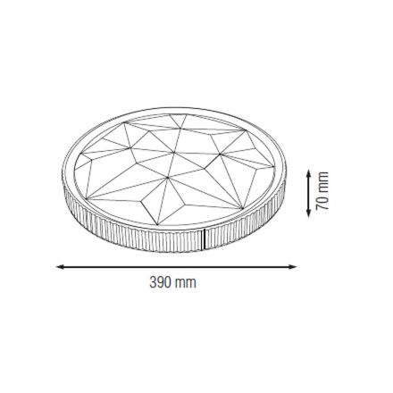 Світлодіодний світильник потолочний AZTEC-36