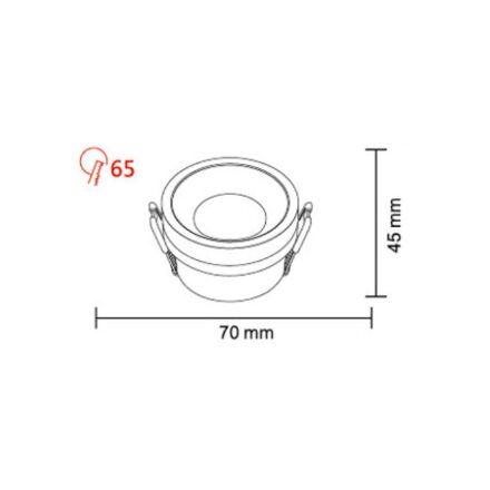 Корпуси під лампу YUKA білий