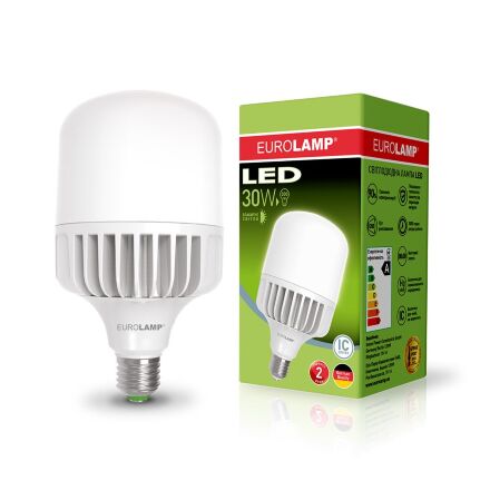 Потужна світлодіодна лампа EUROLAMP 30W E27 6500K 220V
