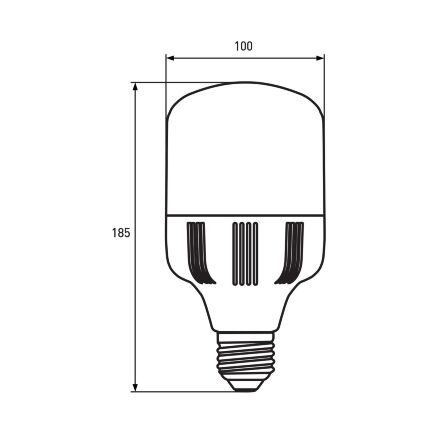 Потужна світлодіодна лампа EUROLAMP 30W E27 6500K 220V