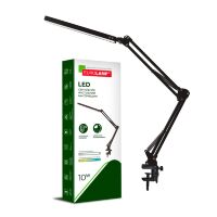 Настільна лампа EUROLAMP LED 10W 400Lm 2800-6500K (black) на струбцині