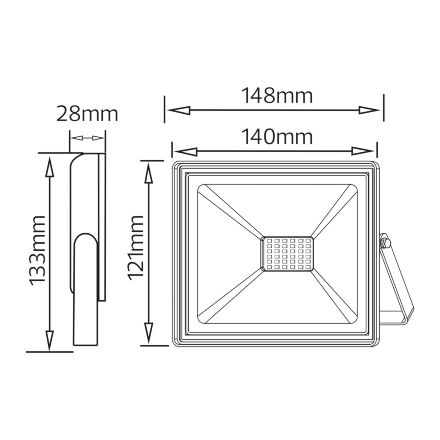 Прожектор світлодіодний Remix-30 30W RGB+білий