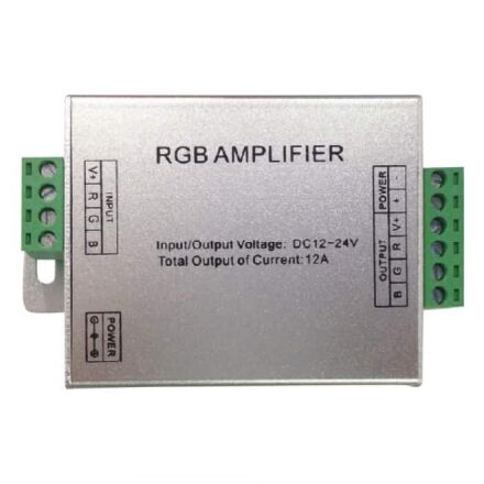 Підсилювач світлодіодної стрічки RGB AMPLIFIER 12A