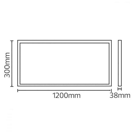 Світильник накладний PROTEUS-48 48W чорний