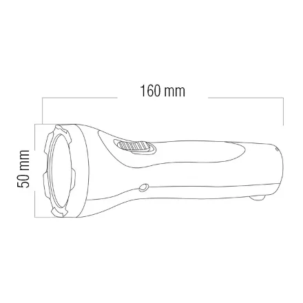 Ліхтарик ручний PELE-2 1W синій