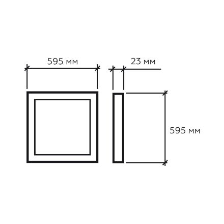 Світлодіодна панель Eurolamp LED 40W 4000Lm 5000K