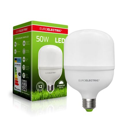 Світлодіодна лампа EUROELECTRIC HP LED Plastic T140 50W E40 6500K