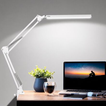 Настільна лампа EUROLAMP LED 10W 400Lm 2800-6500K (white)на струбцині