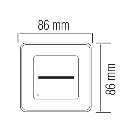 Світлодіодний світильник сходовий RUBY (з датчиком)