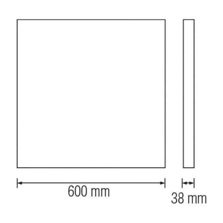 Світильник накладний PULSAR-48 48W білий