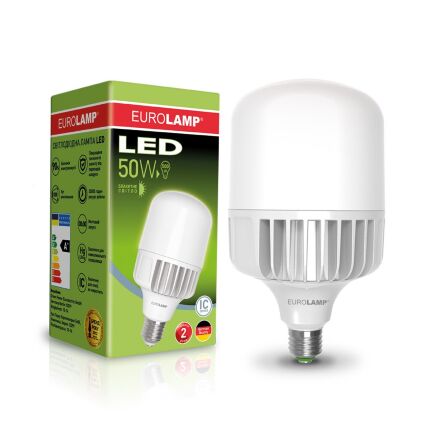 Високопотужна світлодіодна лампа EUROLAMP 50W E40 6500K 220V