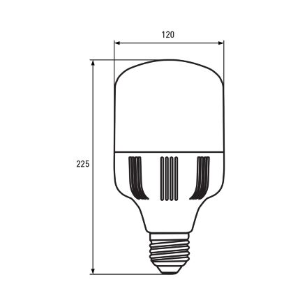 Високопотужна світлодіодна лампа EUROLAMP 50W E40 6500K 220V