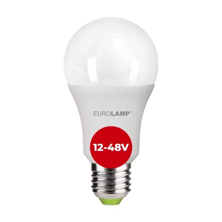 Світлодіодна лампа EUROLAMP LED ECO A60 12W E27 4000K 12-48V