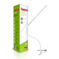 Настільна лампа EUROLAMP LED 5W 200 Lm 6500K на кліпсі білий