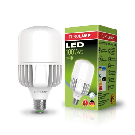 Високопотужна світлодіодна лампа EUROLAMP 100W E40 6500K 220V
