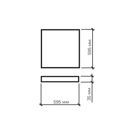 Світлодіодна панель Eurolamp LED-Panel-40/60(595)N 3800Lm 6500K