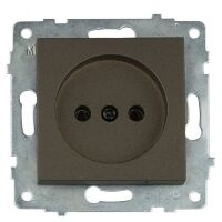 Механізм розетки одинарної Grano мока