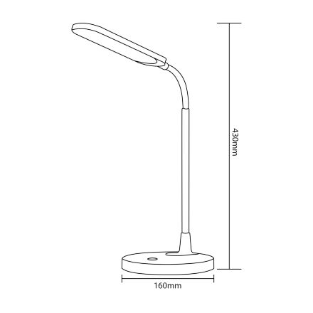 Світильник настільний LED AYLA 8W білий