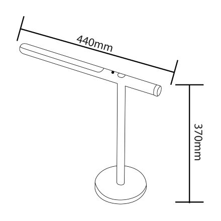 Світильник настільний LED BANU 22W білий