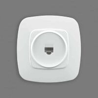 Розетка комп'ютерна біла ELA