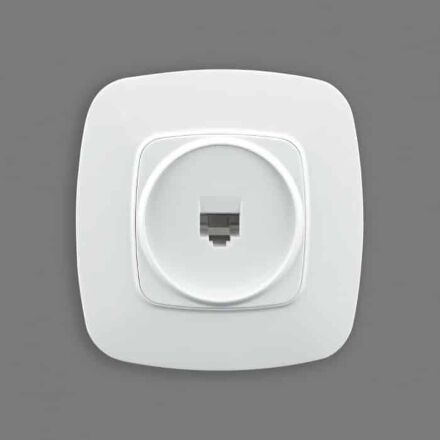 Розетка комп'ютерна біла ELA