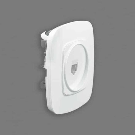 Розетка комп'ютерна біла ELA