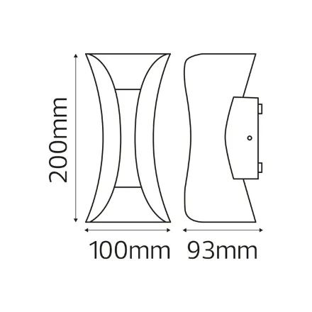 Світлодіодний світильник садово-парковий MARVEL-10 чорний