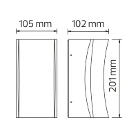 Світлодіодний світильник садово-парковий SERVI білий