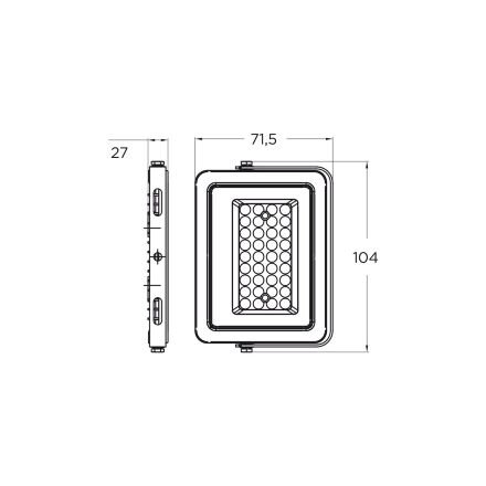 Прожектор EUROLAMP з радіатором LED SMD "B" 20W 1700Lm 6500K