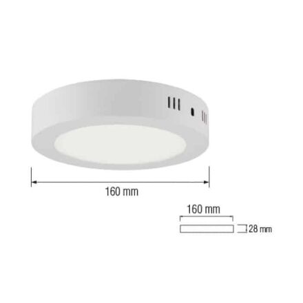 Світлодіодний світильник CAROLINE-12 12W 6400K