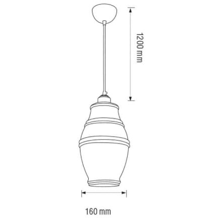 Світильник підвісний ELEMENT-2 мідний