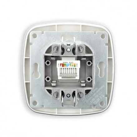 Розетка комп'ютерна срібло ELA