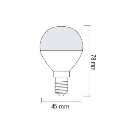 Світлодіодна лампа ELITE-6 6W Е14 4200К