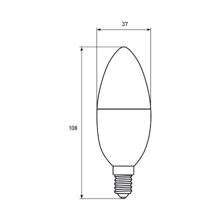 LED Лампа EUROLAMP ECO серія "P" CL 10W 900 lm E14 3000K