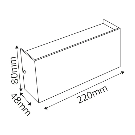 Світлодіодний світильник фасадний PROTON/S-8