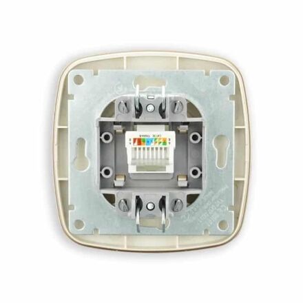 Розетка комп'ютерна золото ELA