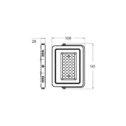 Прожектор EUROLAMP з радіатором LED SMD "B" 50W 4250Lm 6500K