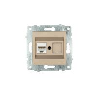 Механізм розетки комп'ютерної (CAT6) титан