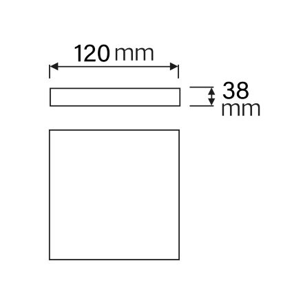 Світильник накладний SOFIA/S-18 чорний
