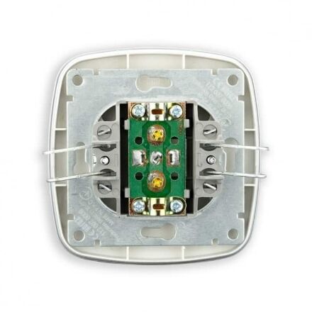 Розетка ТВ срібло ELA