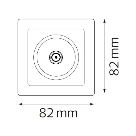 Розетка супутникова біла TINA